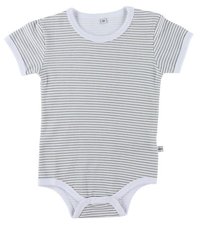 Pippi Baby Bodysuit k/æ - 4-Pack - Harbor Mist