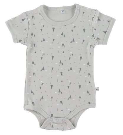 Pippi Baby Bodysuit k/æ - 4-Pack - Harbor Mist