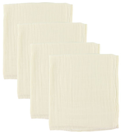 Pippi Muslin Cloths - 4-Pack - 65x65 cm - Marshmallow White