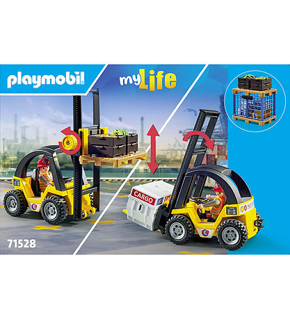 Playmobil My Life - Forklift With Load - 71528 - 40 Parts