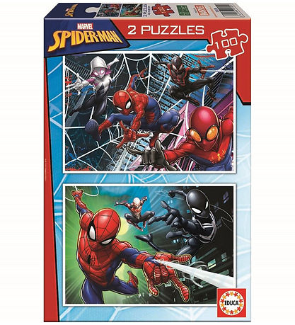 Educa Jigsaw Puzzle 2x100 Bricks Spider Man KW US