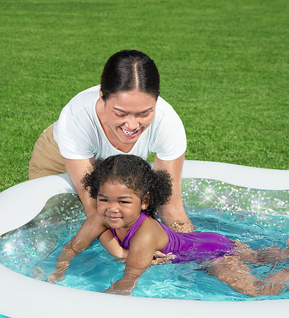 Bestway Kiddy Pool - 150x127x43 cm - Transparent Turquoise w. Gl