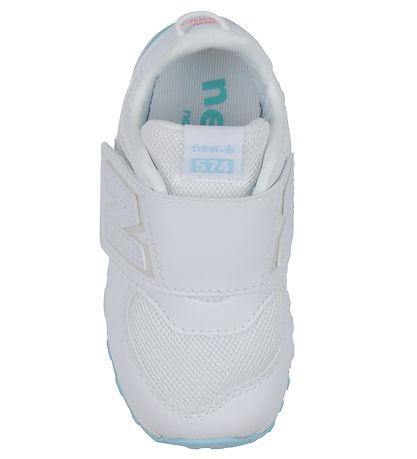 New Balance Shoe - 574 - White/Team Sky Blue