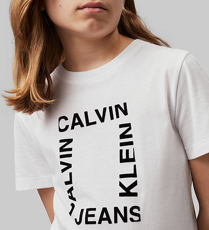 Calvin Klein T shirt Bright White Quick Shipping KW GR