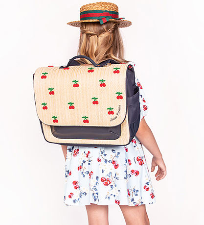 Jeune Premier Bakpoki - It Bag Midi - Raffia Cherry