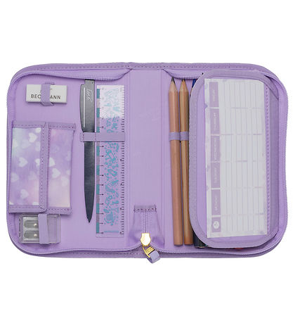 Beckmann Federmäppchen m. Inhalt - Unicorn Princess - Purple