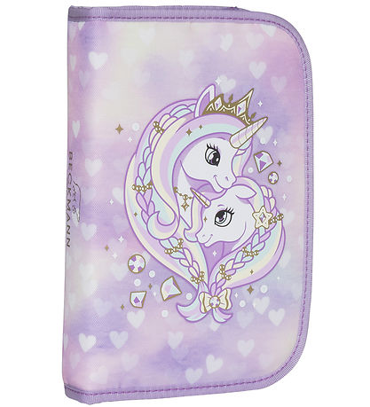 Beckmann Pennfodral m. Innehll - Unicorn Princess - Purple