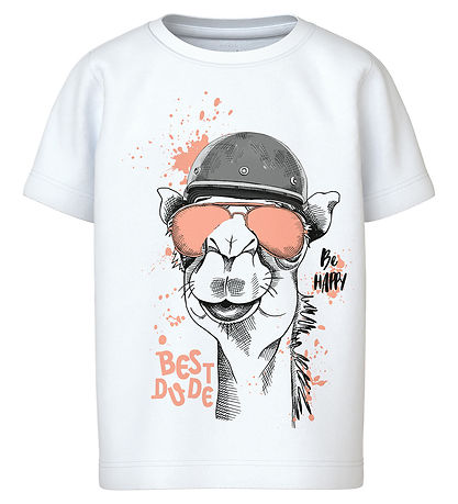 Name It T-shirt - NmmVanyo - Bright White/Best Dude