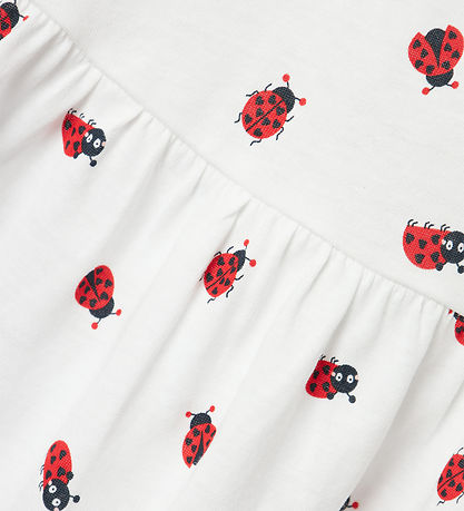 Name It Klnning - Noos - NmfVigga - Bright White/ladybugs