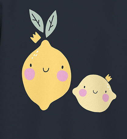 Name It T-shirt - NmfVigea - Dark Sapphire/Lemons