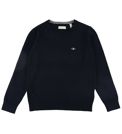 GANT Blouse - Knitted - Shield Classic+ - Evening Blue