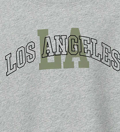 Name It T-shirt - NkmValix - Light Grey Melange/Los Angeles