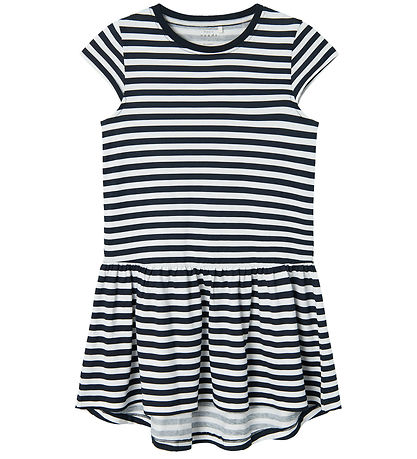 Name It Dress - NkfVigga Capsl - Dark Sapphire/White