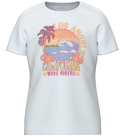 Name It T-shirt - 2-Pack - NkfVeen - Bright White/Dark Sapphire