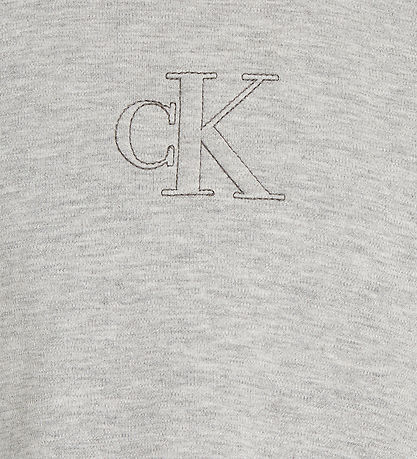 Calvin Klein Stuttermabolur - Einrit - Light Grey Heather