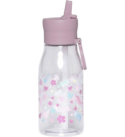 Beckmann Water Bottle w. Spout Lid - 400 mL - Pink