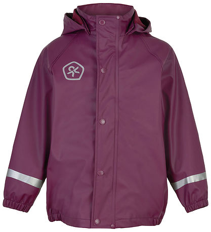 Color Kids Regnföt M. axlaböndum - PU - Plum Kaspíahaf