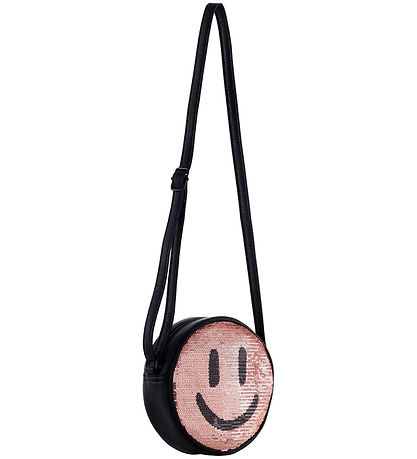 Molo Hliðartaska - Glitter Smile Bag - Svart/Bleikt
