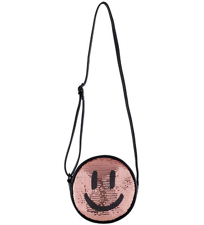 Molo Hliðartaska - Glitter Smile Bag - Svart/Bleikt