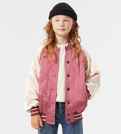 Molo Bomberjacke - Haru - Dark Rose/Creme m. Strickerei