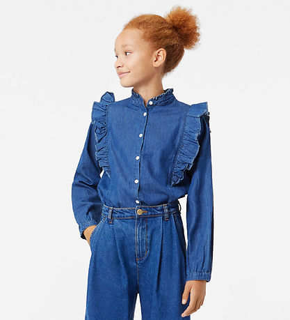 Molo Shirt - Raphaella - Mid Blue Wash