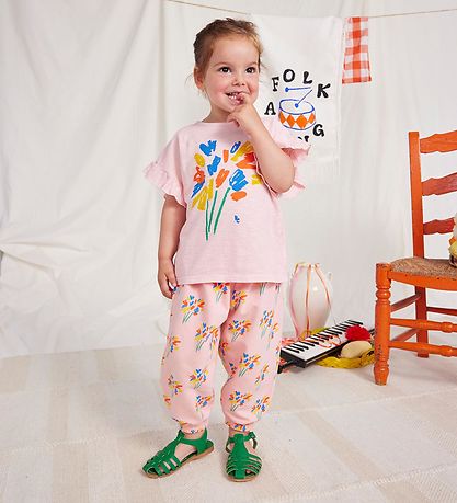 Bobo Choses Joggingbuxur - Fireworks - Bleikt