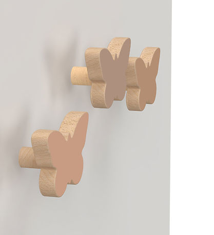 Cam Cam WoodWall Hooks - 3-Pack - Butterfly