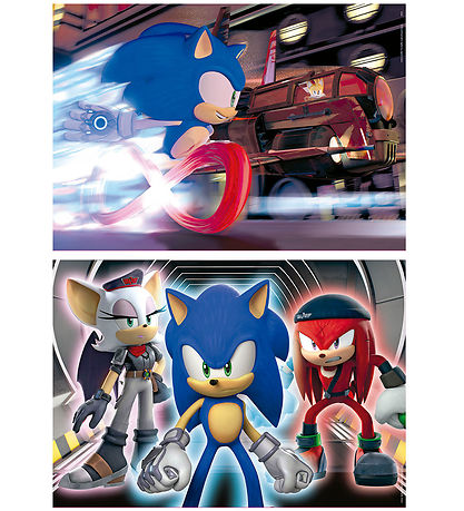 Educa Jigsaw Puzzle - 2x100 Bricks - Sonic Prime Neon