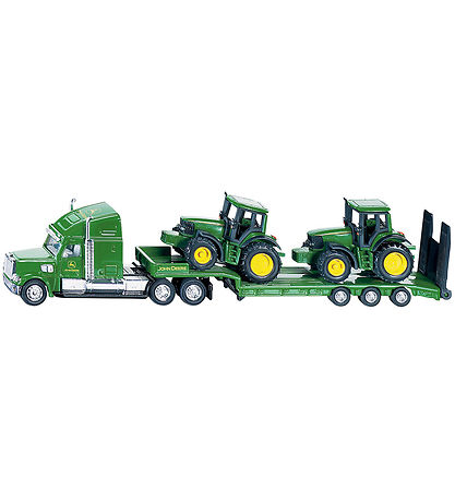 Siku Truck w. 2 Tractors - 1:87 - Low Loader With John Deere