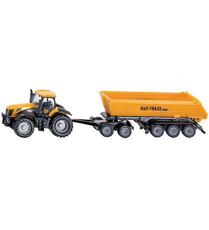 Siku Tractor w. Trailer - 1:87 - Jcb With Dolly Duck Tipping Tra