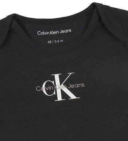 Calvin Klein Bodysuit L/æ - Monogram - Ck Black