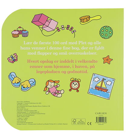 Forlaget Carlsen Picture Book w. Flapper - Plets First 100 Words