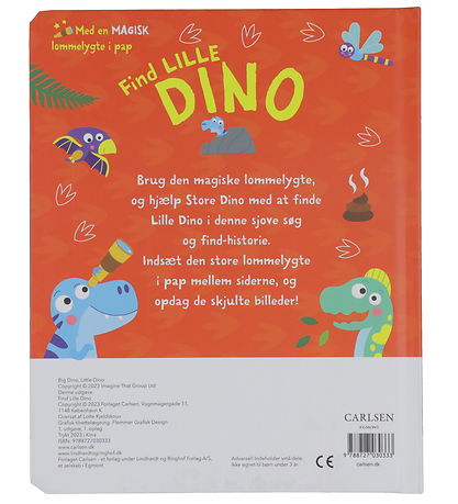 Forlaget Carlsen Book w. Magic Flashlight - Find Little Dino - D