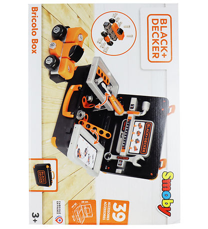 Jouets Black & Decker - Boîte à outils - 39 Parties