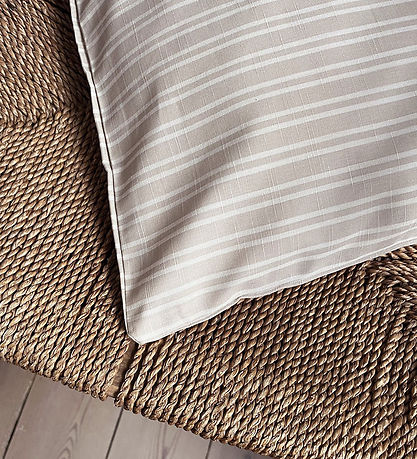 Pine Cone Bedding - Junior - Beige Stripe