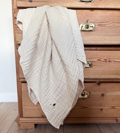 Pine Cone Baby Swaddle - 120x120 cm - Kadera - Cream