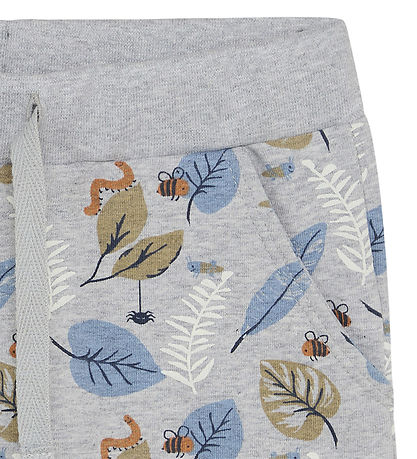 Hust and Claire Sweatpants - Gordon - Pearl Grey Melange w. Blad
