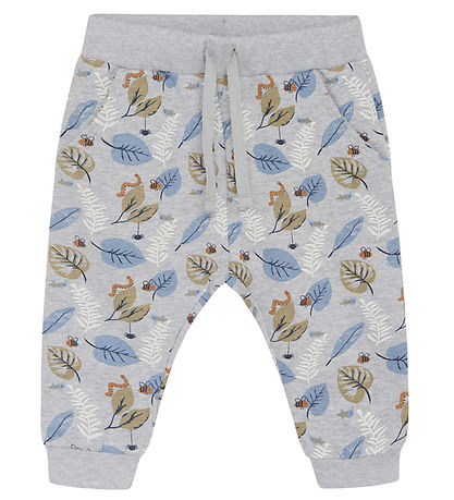 Hust and Claire Sweatpants - Gordon - Pearl Grey Melange w. Blad