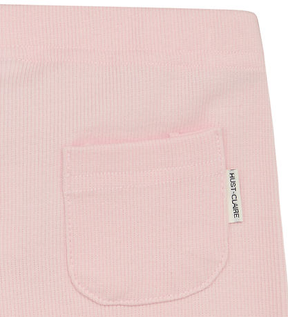 Hust and Claire Leggings - Rib - Le - Ískalt Bleikt M. Slaufa