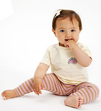 The New Siblings Leggings - Rib - TnsFro - Bleikt Nektar