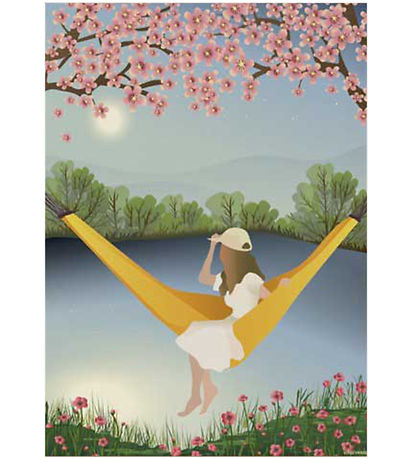 Vissevasse Poster - 50x70 cm - The Yellow Hammock