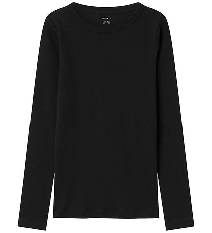 Name It Blússa - Rib - Noos - NkfNakal - Black