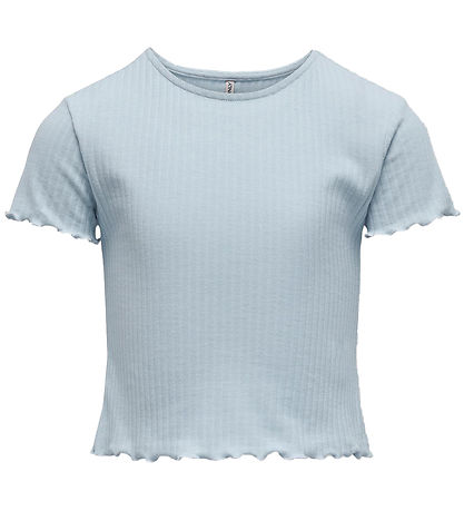 Kids Only Stuttermabolur - KogNella - Rib - Noos - Cashmere Blue