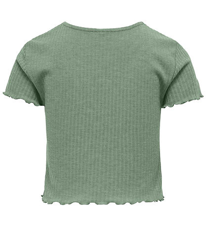 Kids Only Stuttermabolur - KogNella - Rib - Noos - Hedge Green