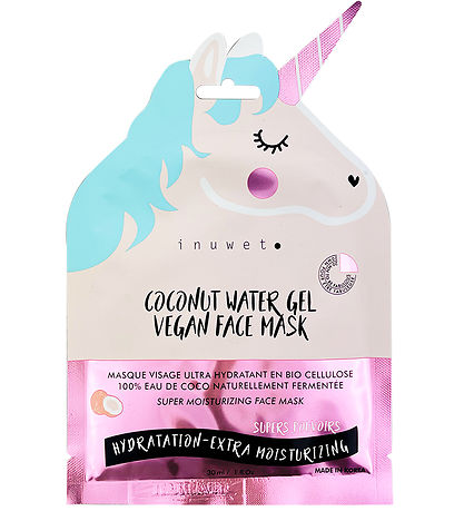 Inuwet Andlitsmaski - Unicorn - Bio sellulose - Kókos - Bleikt