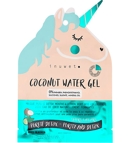 Inuwet Face Mask - Unicorn - Bio Cellulose - Coconut/Lime/Min