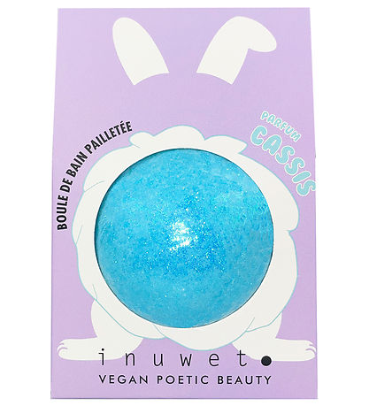 Inuwet Bad Bomb m. Duft - Blackcurrant - Turquoise m. Glitzer