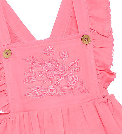 Hust and Claire Bodysuit w. Skirt - Muslin - Kihana - Flamingo w