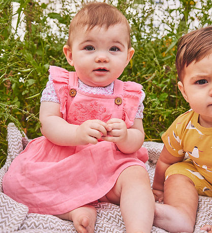 Hust and Claire Bodysuit w. Skirt - Muslin - Kihana - Flamingo w