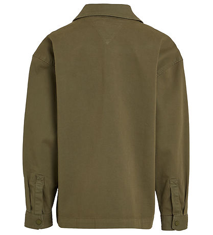 Tommy Hilfiger Skyrta - Utility yfirskyrta - Utility Olive